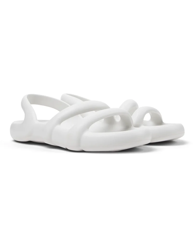 Camper Kobarah Flat, Women Sandal, White, 36